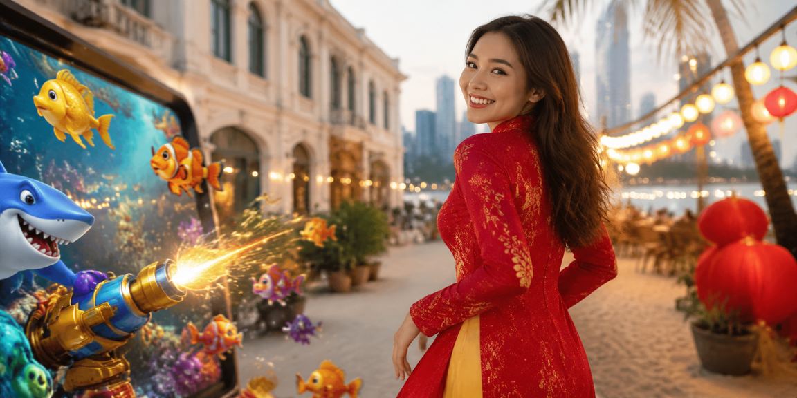 Người dùng áo dài chơi Bắn Cá và thực hiện thanh toán tại TP.HCM